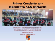 Concierto Orquesta San Ignacio para 1º-2º- 3º y 4º Básico