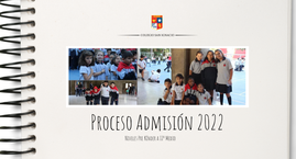 Proceso de Admisión 2022 - Niveles de Pre Kínder a IIº Medio-.