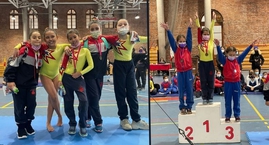 Campeonato Femenino de Gimnasia en Colegio San Ignacio.