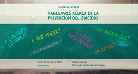 Charla "Hablemos acerca de la prevención del suicidio"