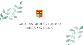Catequesis Iniciación Cristiana